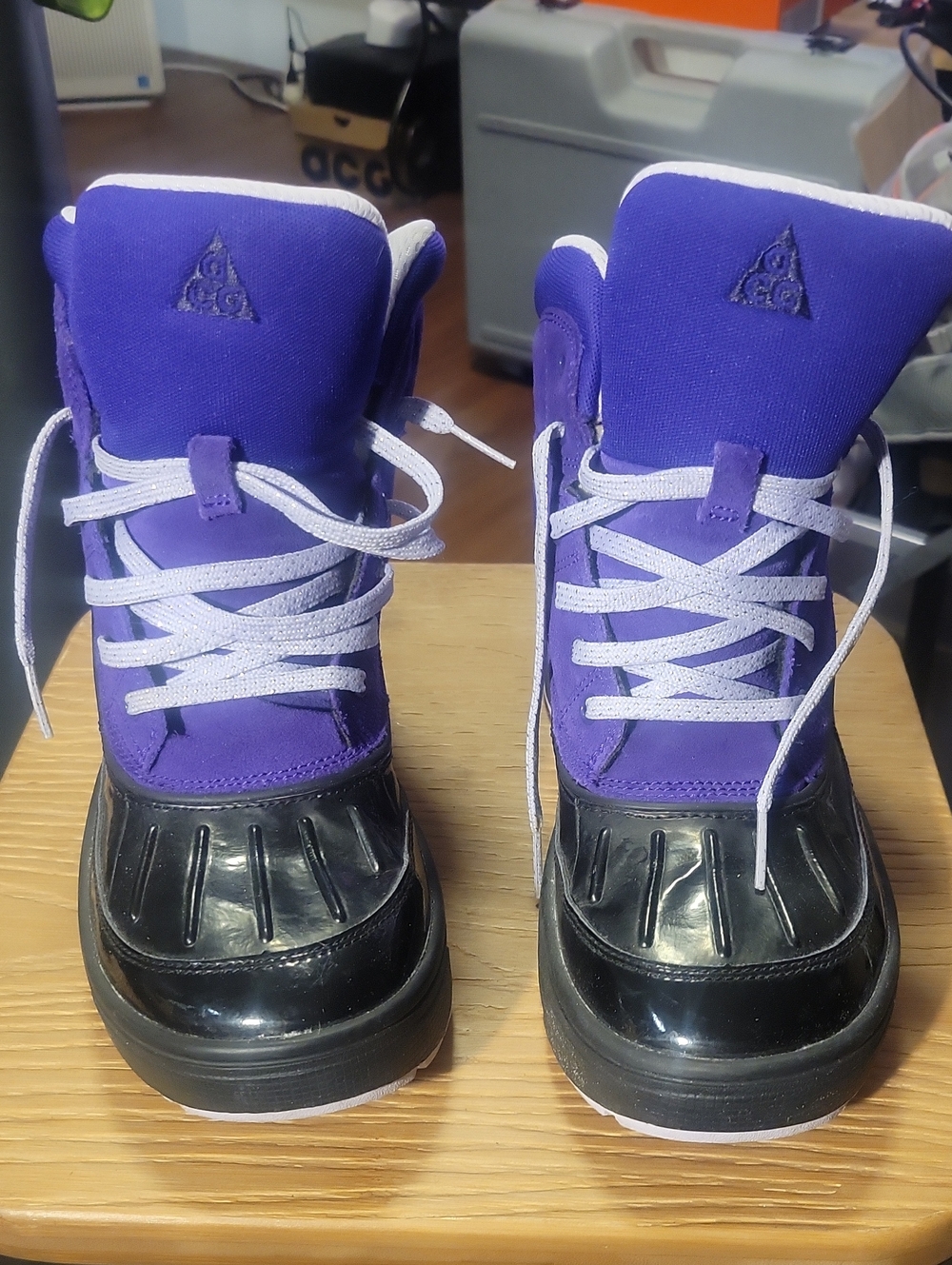 Nike ACG Kids Purple and Black Rain & Snow Boots